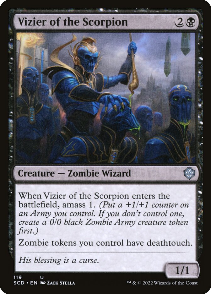 Vizier of the Scorpion card front