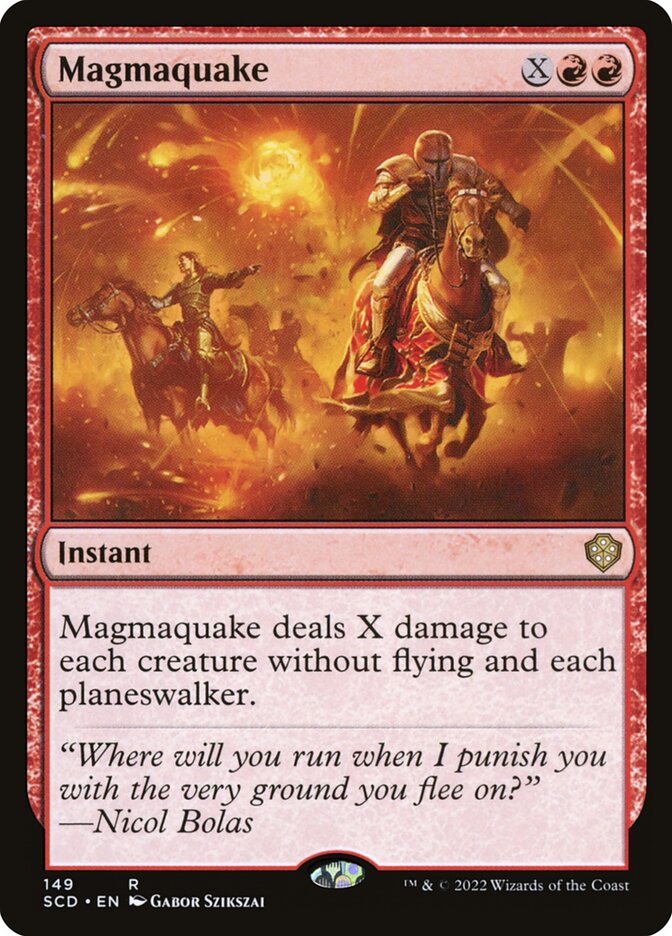 Magmaquake card front