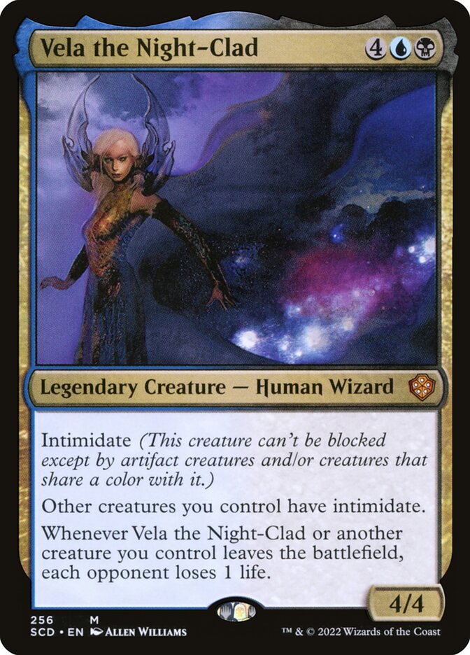 Vela the Night-Clad card front