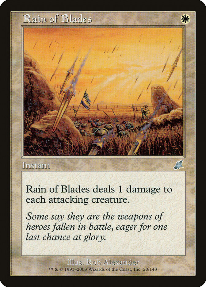 Rain of Blades card front