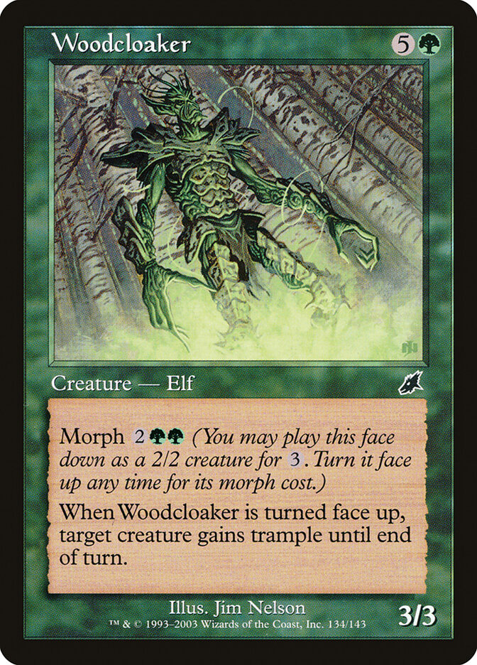 Woodcloaker card front