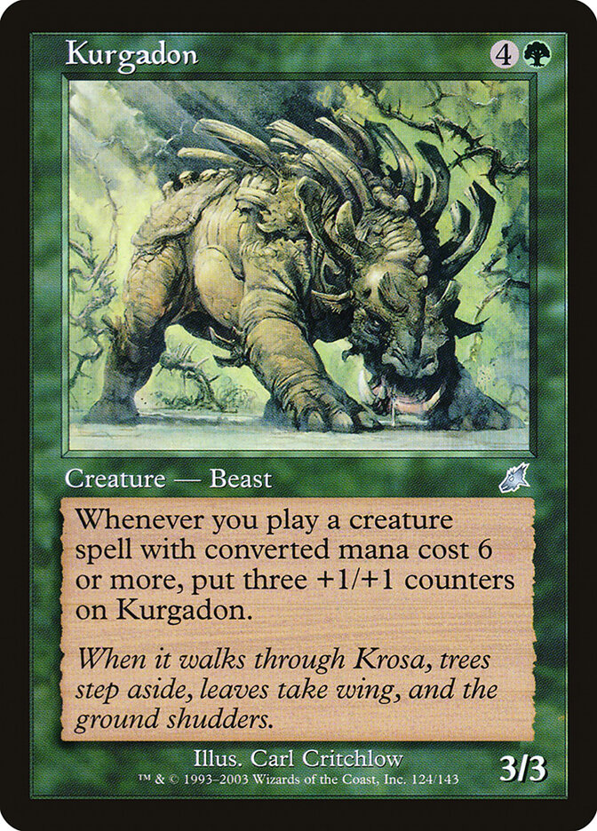 Kurgadon card front
