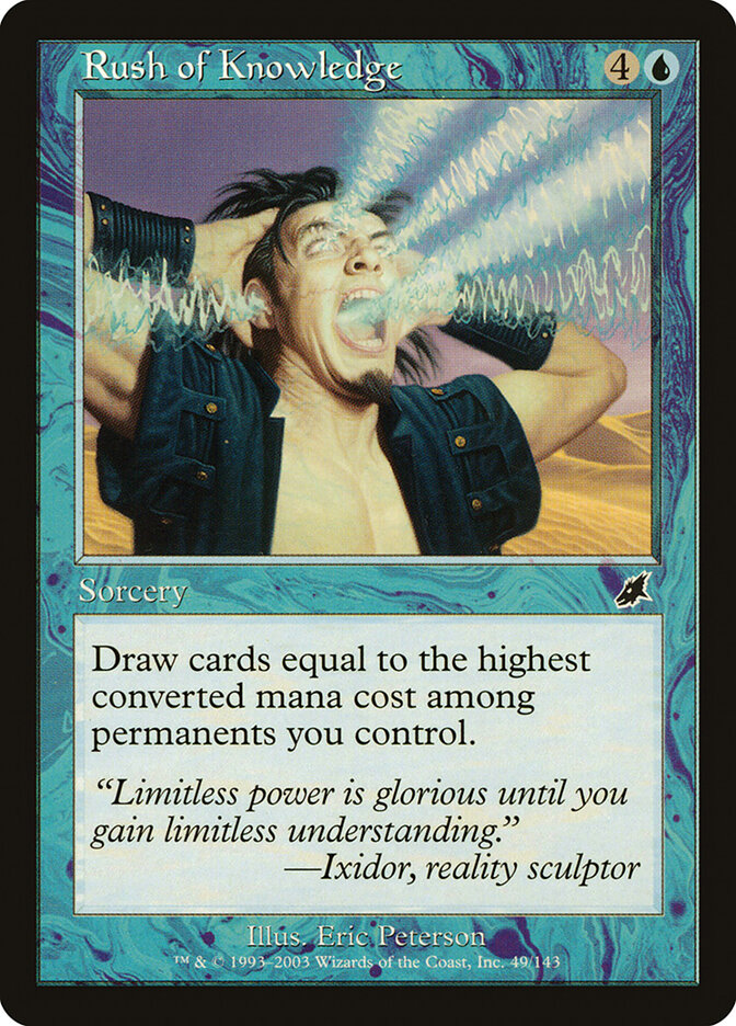 Rush of Knowledge card front