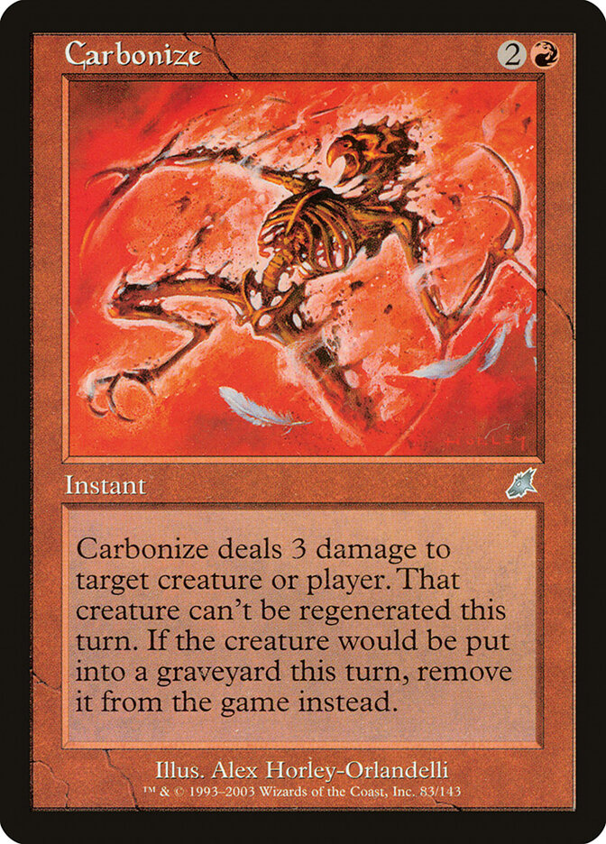 Carbonize card front