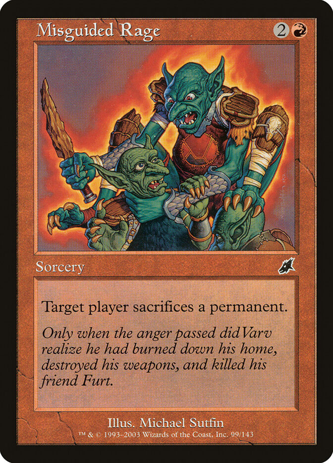 Misguided Rage card front