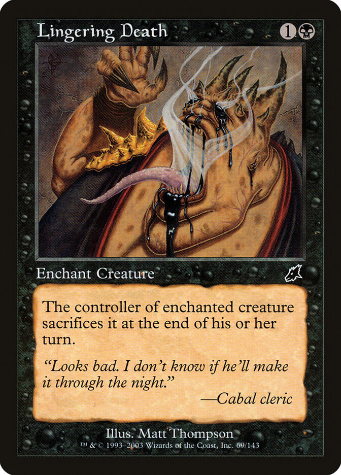 Lingering Death card front