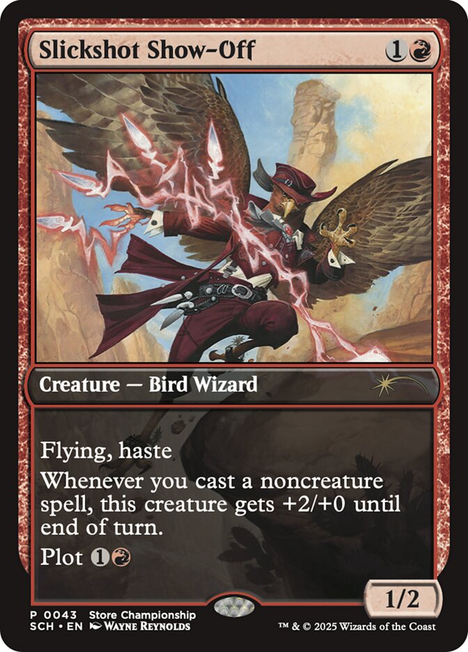 Slickshot Show-Off card front