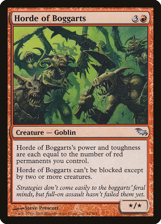 Horde of Boggarts card front