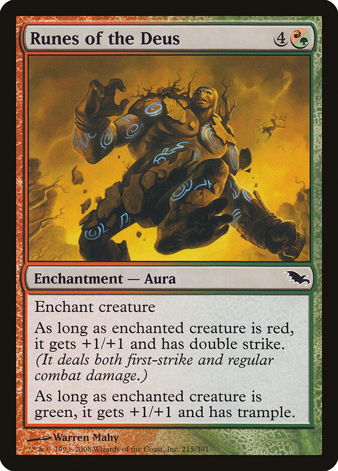 Runes of the Deus card front