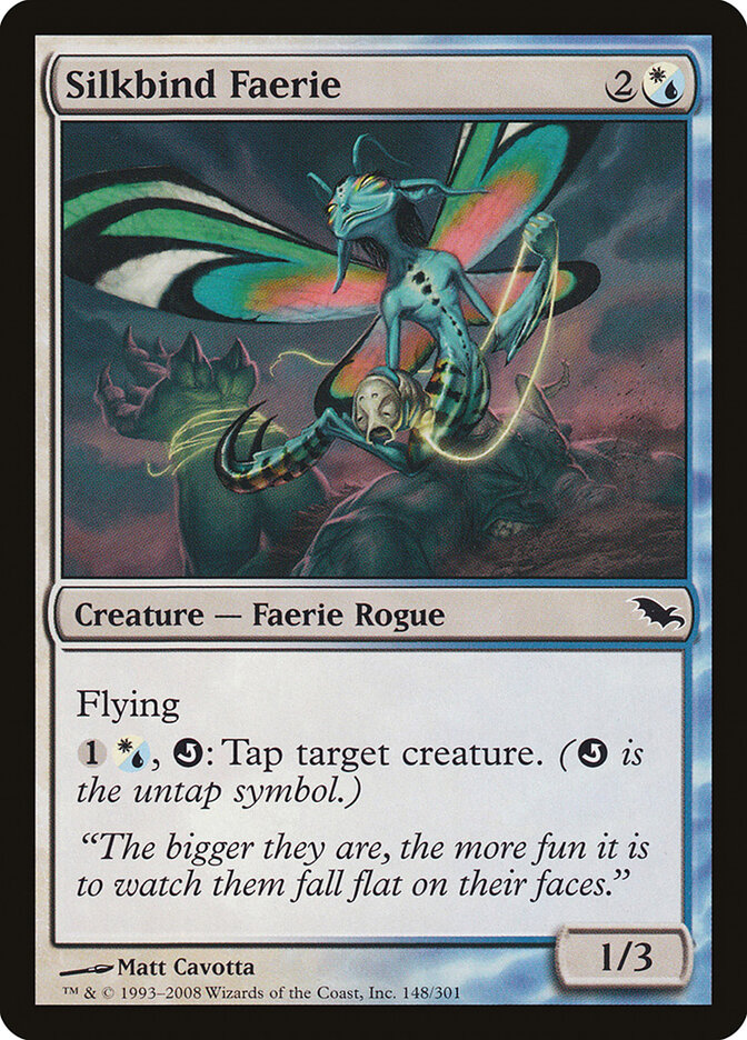 Silkbind Faerie card front