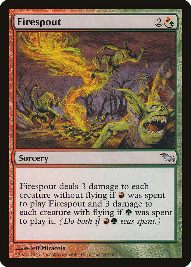 Firespout card front