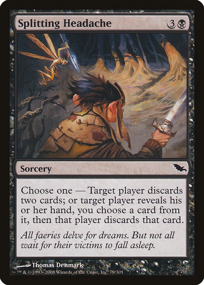 Splitting Headache card front