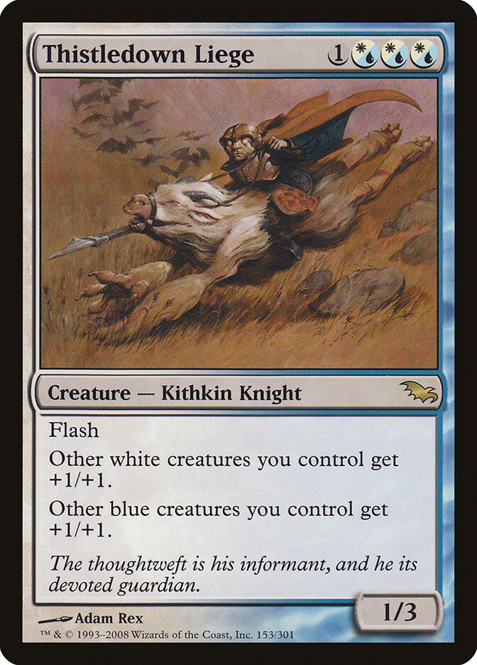 Thistledown Liege card front