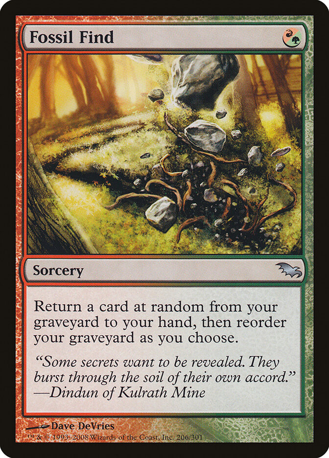 Fossil Find card front