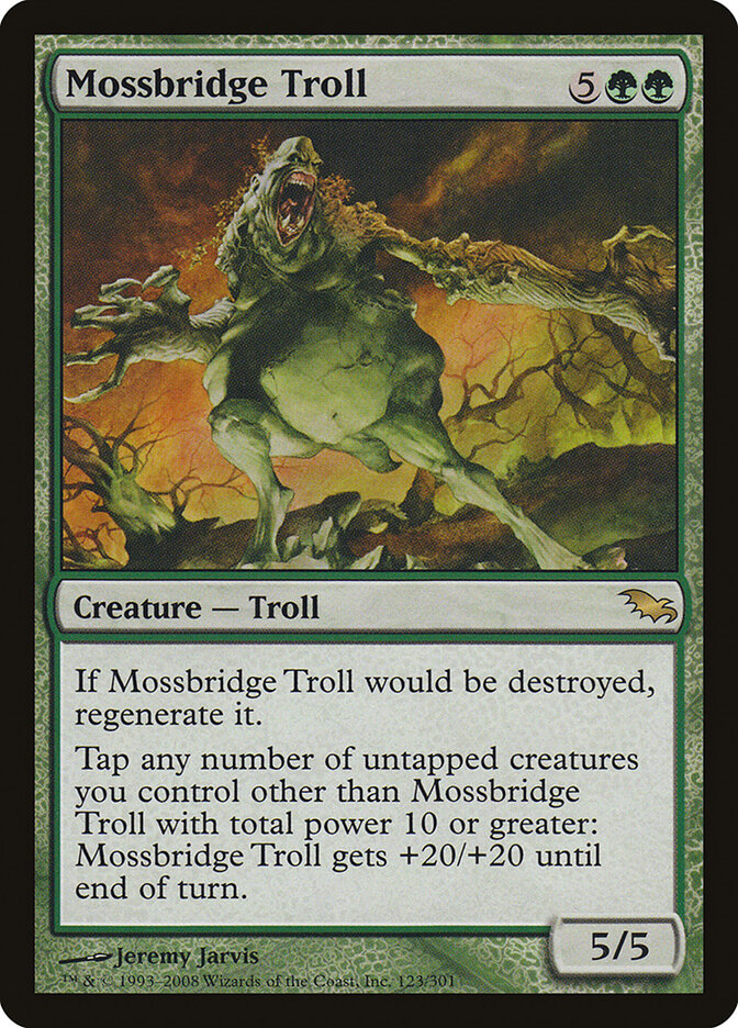Mossbridge Troll card front