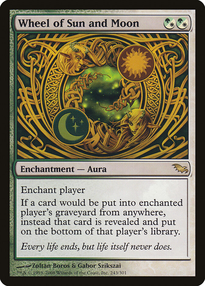 Wheel of Sun and Moon card front