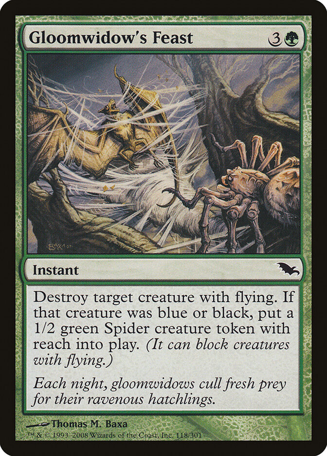Gloomwidow's Feast card front