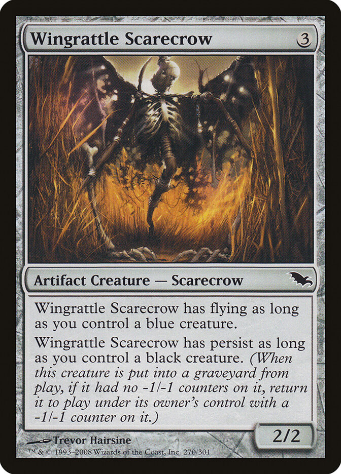 Wingrattle Scarecrow card front