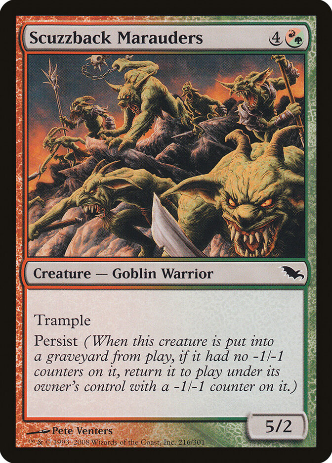 Scuzzback Marauders card front