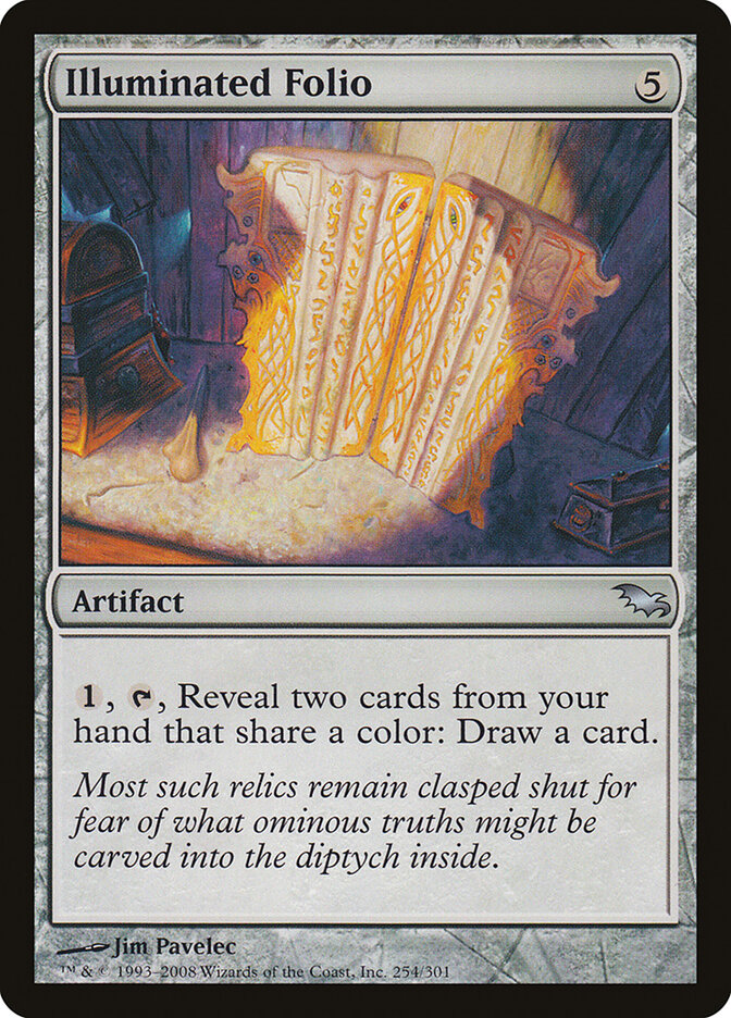 Illuminated Folio card front
