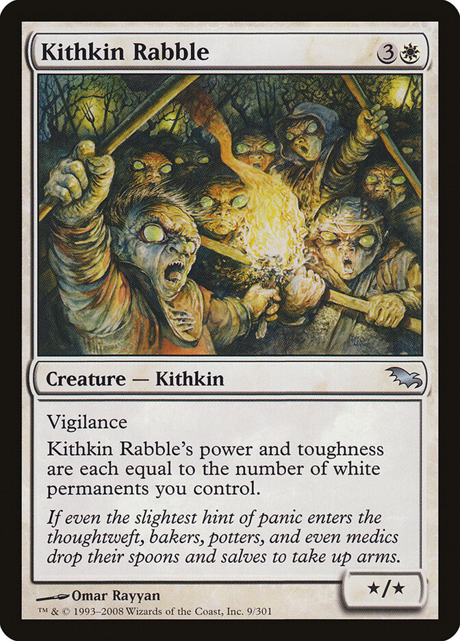 Kithkin Rabble card front