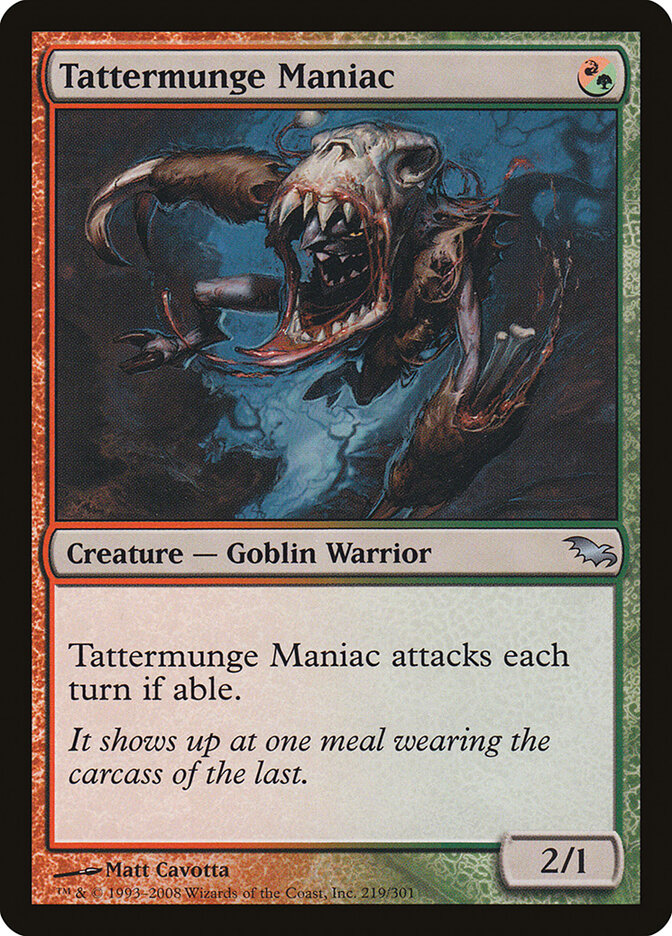 Tattermunge Maniac card front