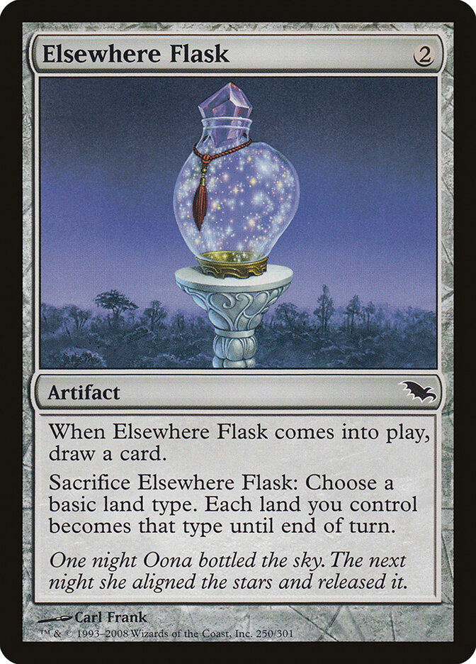 Elsewhere Flask card front