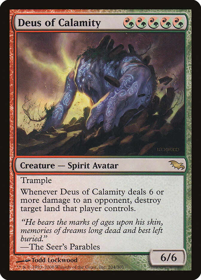 Deus of Calamity card front