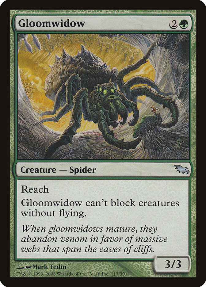 Gloomwidow card front