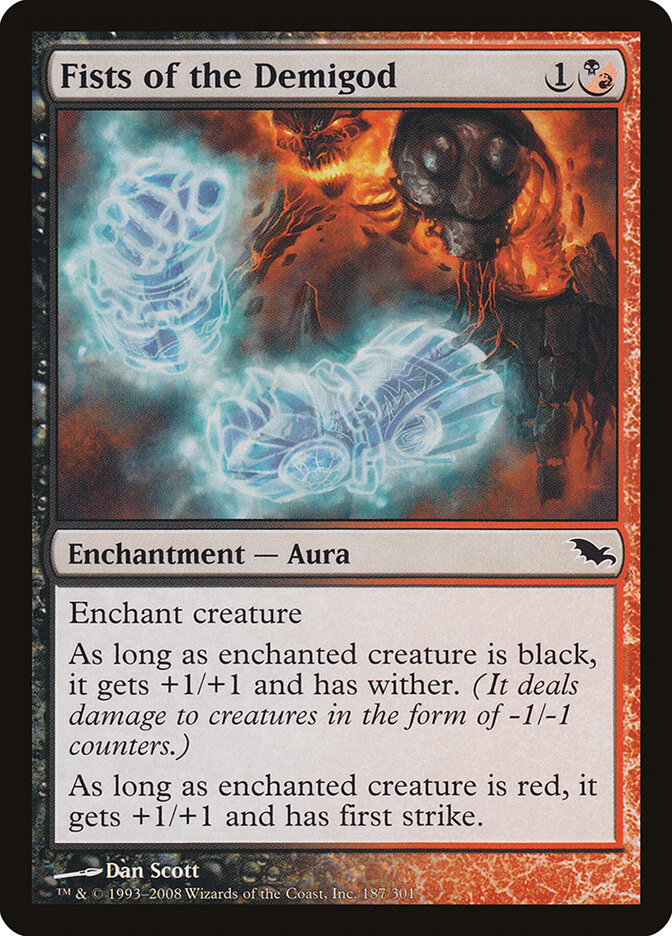 Fists of the Demigod card front