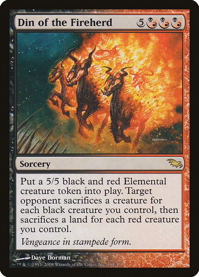 Din of the Fireherd card front