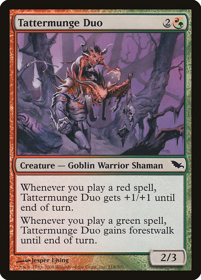 Tattermunge Duo card front