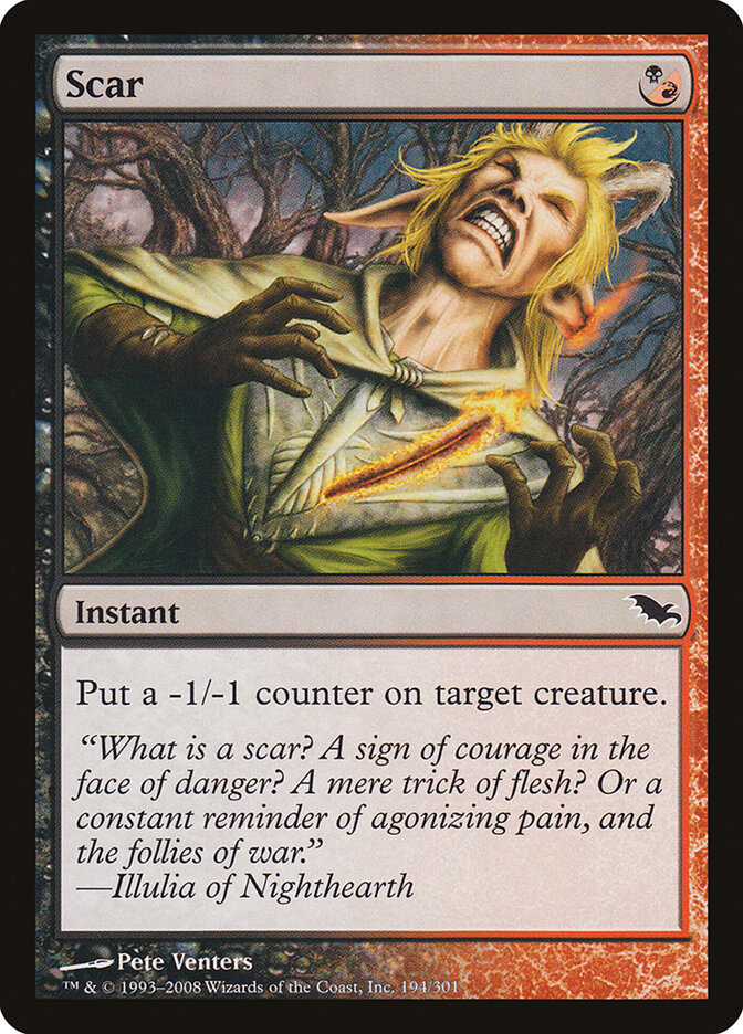 Scar card front