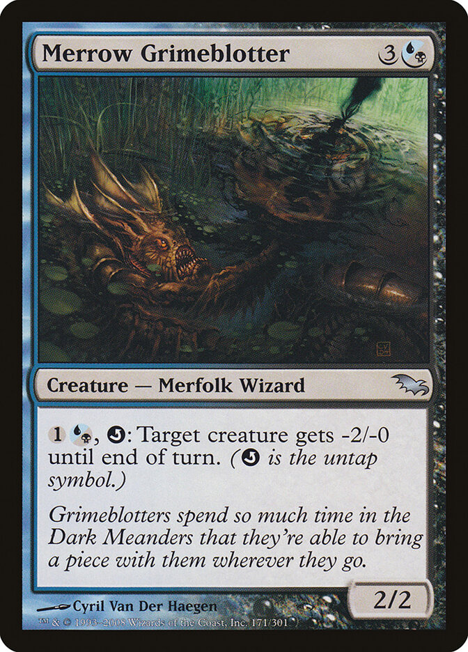 Merrow Grimeblotter card front