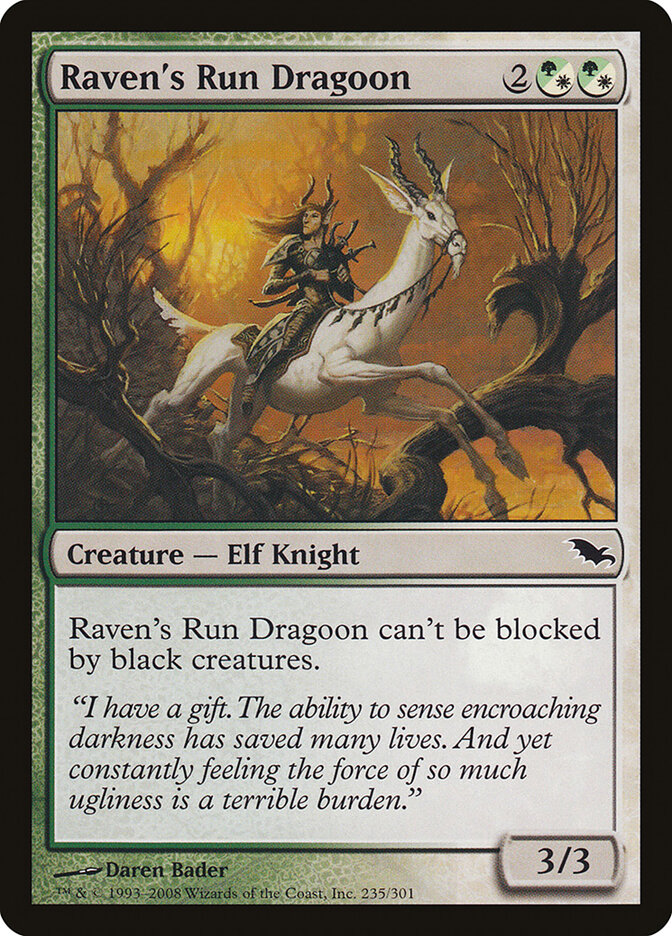 Raven's Run Dragoon card front