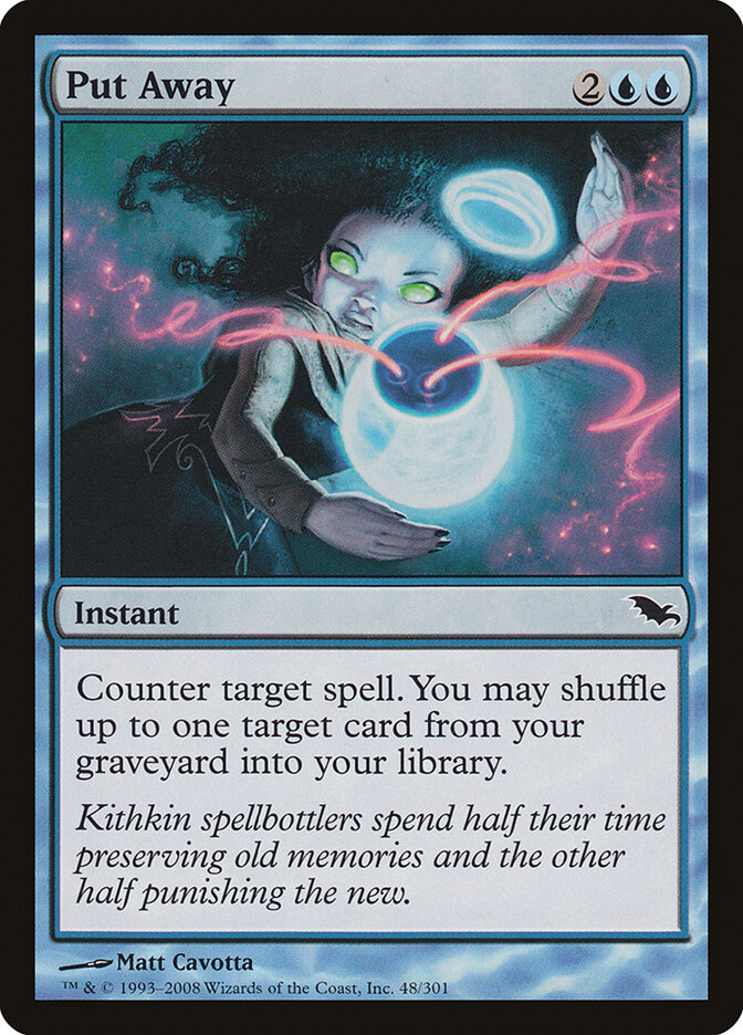 Put Away card front