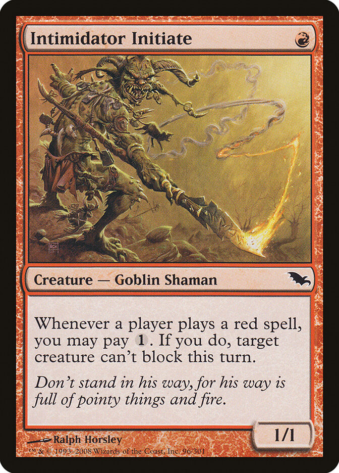 Intimidator Initiate card front