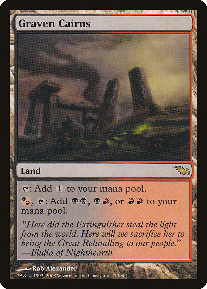 Graven Cairns card front