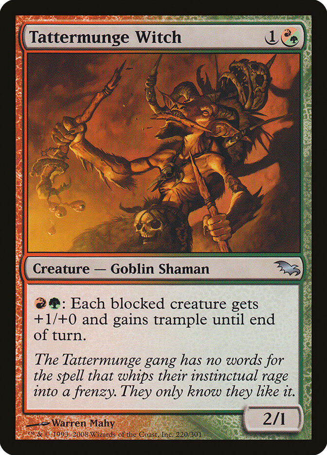Tattermunge Witch card front