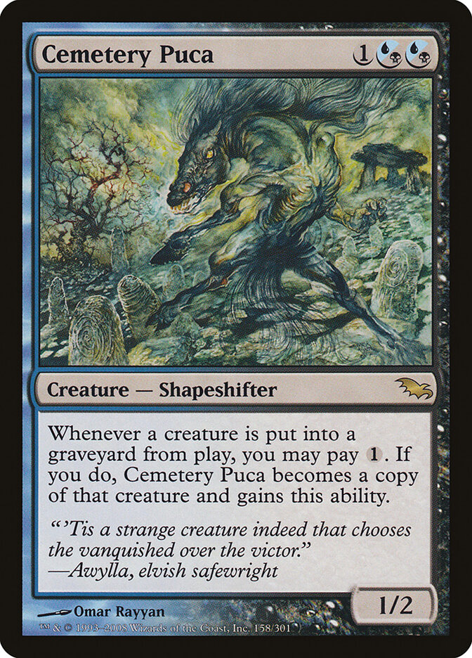Cemetery Puca card front