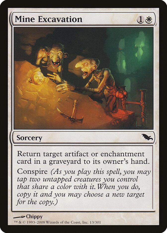 Mine Excavation card front