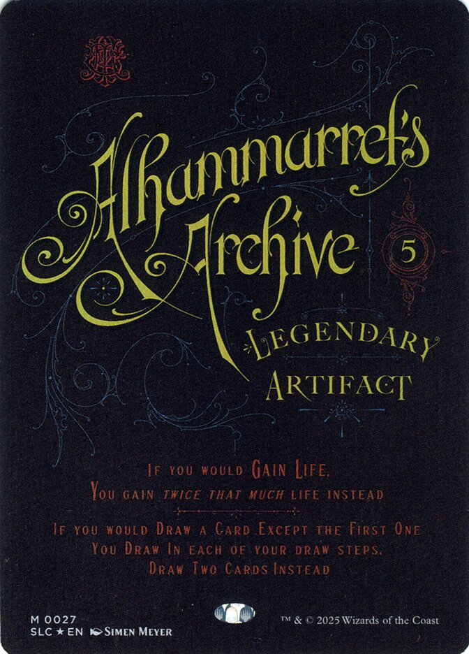 Alhammarret's Archive card front