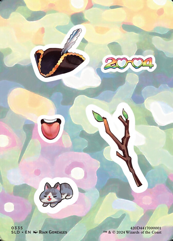 Sticker sheet card front