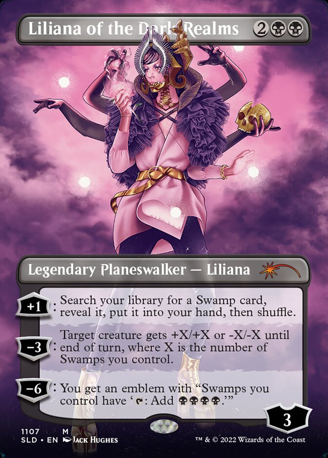 Liliana of the Dark Realms card front