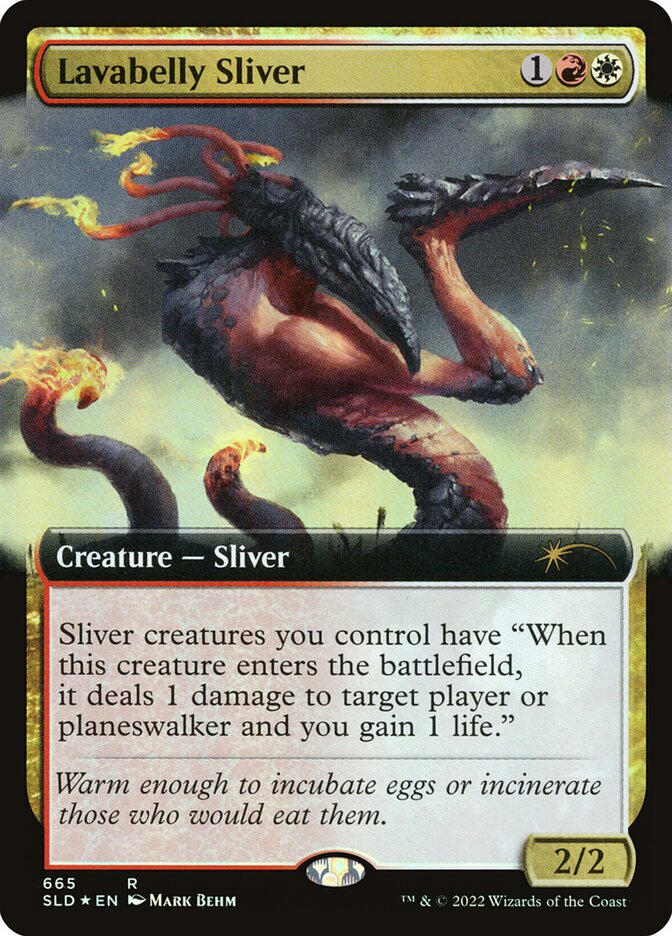 Lavabelly Sliver card front
