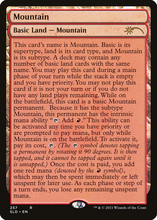 Mountain card front