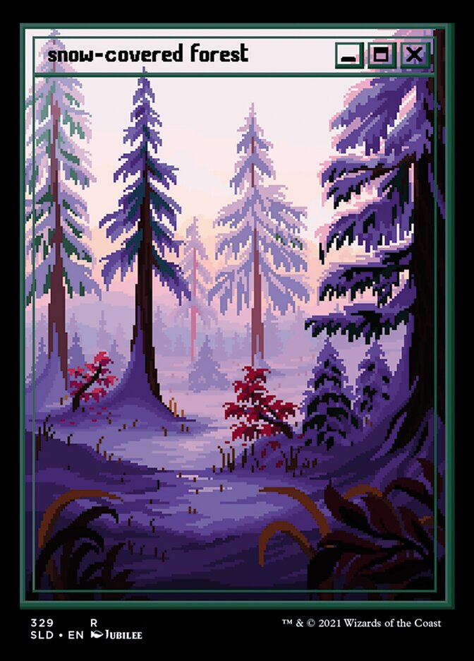 Snow-Covered Forest card front