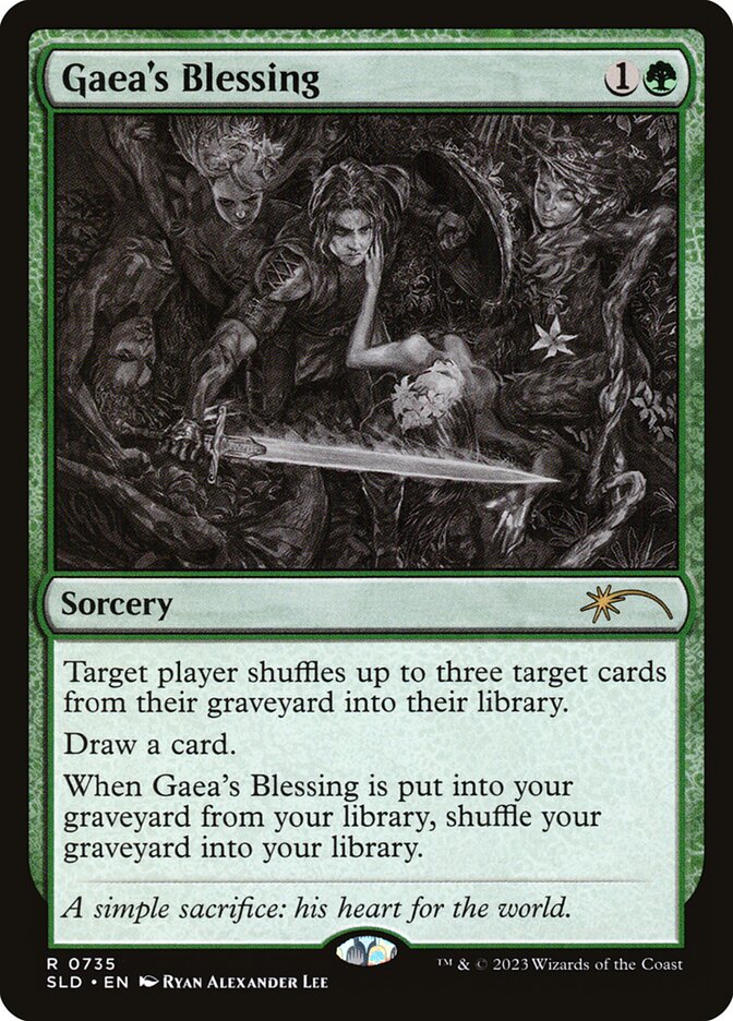 Gaea's Blessing card front