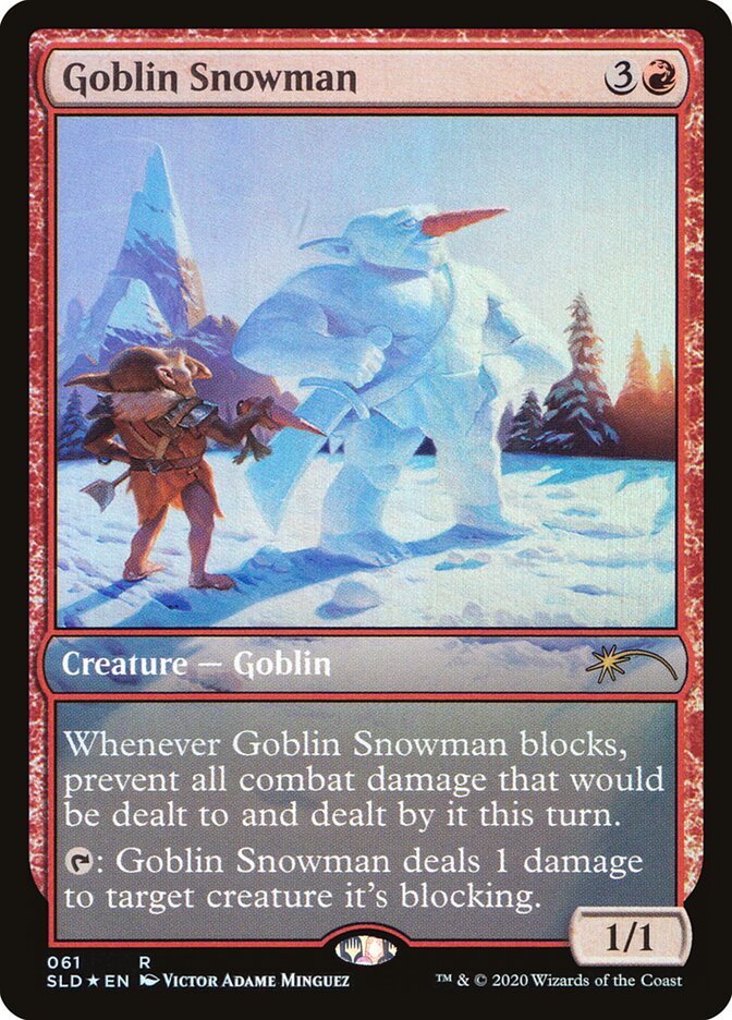 Goblin Snowman card front