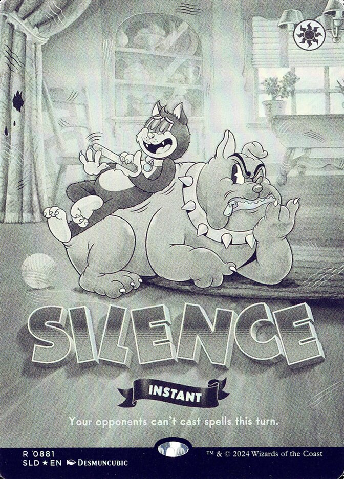 Silence card front